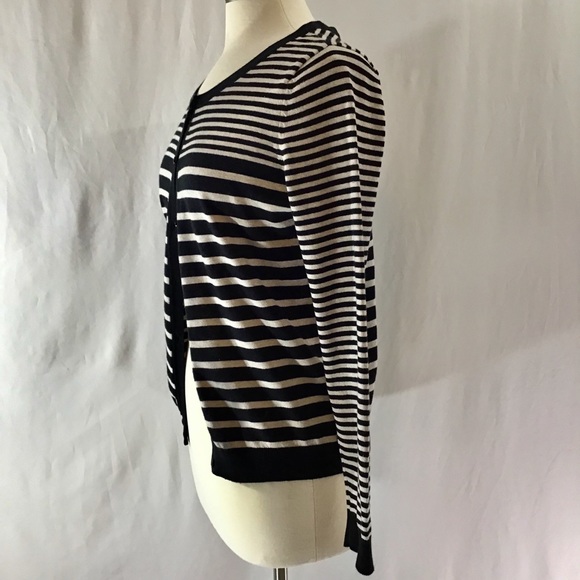 H&M Basic black and white striped cardigan - Picture 2 of 5